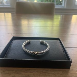 David Yurman X Station Bracelet with 14K yellow Gold